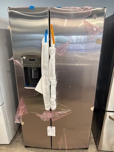 New OPEN BOX stainless steel side by side refrigerator - $1,199.00 - GE-RF-0000192