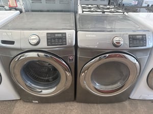 Samsung grey color front load washer and dryer set - $699.00 - SS-WD-0000042