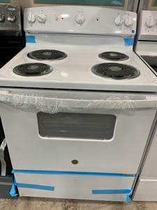 As is new open box white coil top range - $639.00 - GE-RG-0000256