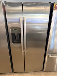 As is new open box GE stainless steel side by side refrigerator - $1,199.00 - GE-RF-0000259