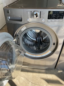 Front load gray washer and dryer set - $899.00 - KM-WD-0000126
