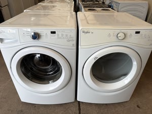 White front load washer and dryer set - $899.00 - WP-WD-0000283