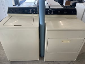 Whirlpool washer and dryer set, almond color, direct drive, heavy duty - $549.00 - WP-WD-0000027