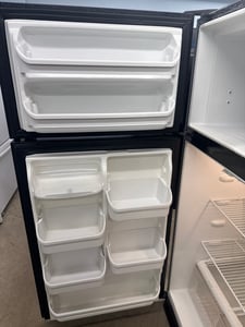 Frigidaire black top mount refrigerator - $349.00 - FG-RF-0000115
