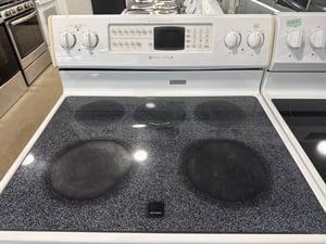 Maytag Gemini double oven glass top white range - $769.00 - MT-RG-0000012