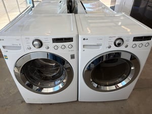 Front load white washer and dryer set - $899.00 - LG-WD-0000136