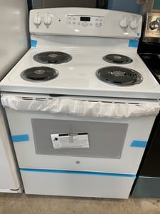As is new open box white coil top range - $679.00 - GE-RG-0000258