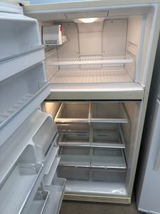 Almond color Amana top mount refrigerator - $399.00 - AM-RF-0000041