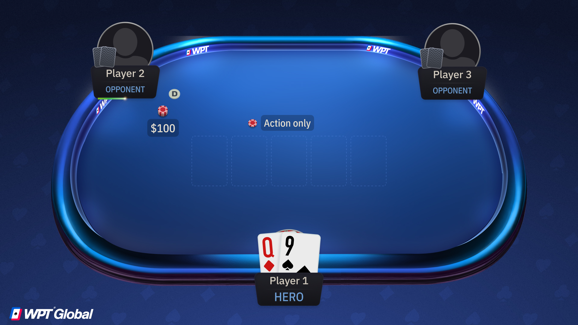 Dealer stopping a player from raising and allowing only a call on an action only bet.