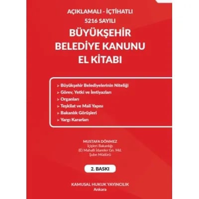 BÜYÜKŞEHİR BELEDİYE KANUNU EL KİTABI