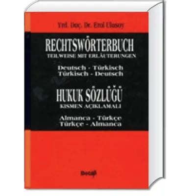 Hukuk Sözlüğü (Almanca Türkçe – Türkçe Almanca)