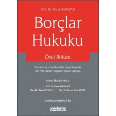 Borçlar Hukuku Özel Bölüm