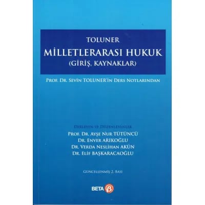 Toluner - Milletlerarası Hukuk (Giriş – Kaynaklar)