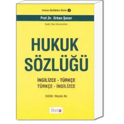 Hukuk Sözlüğü (İngilizce-Türkçe & Türkçe-İngilizce)