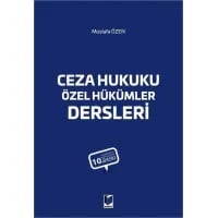 Ceza Hukuku Özel Hükümler Dersleri