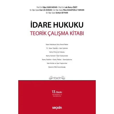 İdare Hukuku Teorik Çalışma Kitabı