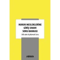 Hukuk Mesleklerine Giriş Sınavı Soru Bankası