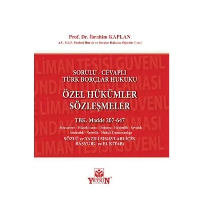 Özel Hükümler Sözleşmeler TBK. Madde 207-647