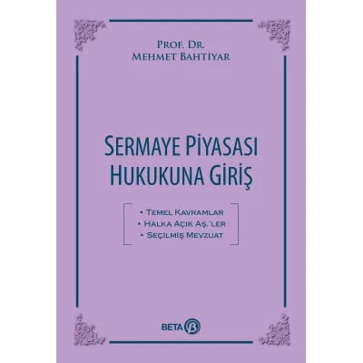 Sermaye Piyasası Hukukuna Giriş