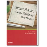 Borçlar Hukuku Genel Hükümler Ders Notları