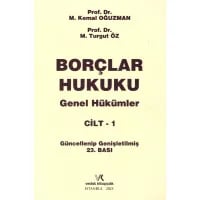 Borçlar Hukuku (Genel Hükümler) Cilt I