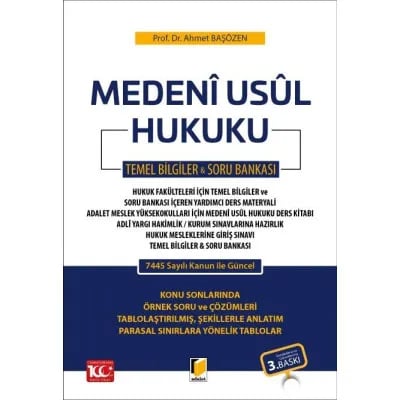 Medeni Usul Hukuku Ders Notu & Soru Bankası