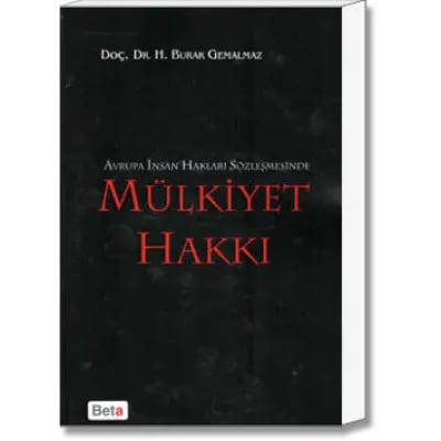 Avrupa İnsan Hakları Sözleşmesinde Mülkiyet Hakkı