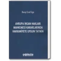Avrupa İnsan Hakları Mahkemesi Kararlarında Hakkaniyete Uygun Tatmin