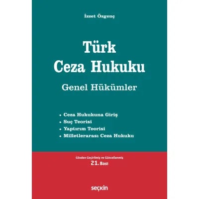 Türk Ceza Hukuku Genel Hükümler