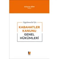 Kabahatler Kanunu Genel Hükümleri