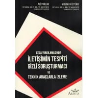 İletişimin Tespiti Gizli Soruşturmacı ve Teknik Araçlarla İzleme