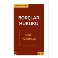 Borçlar Hukuku(Genel Hükümler)