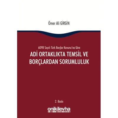 Adi Ortaklıkta Temsil ve Borçlardan Sorumluluk