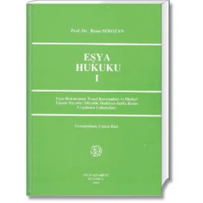 Eşya Hukuku I