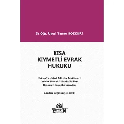 Kısa Kıymetli Evrak Hukuku 