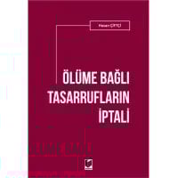 Ölüme Bağlı Tasarrufların İptali