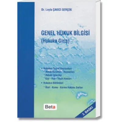 Genel Hukuk Bilgisi (Hukuka Giriş)