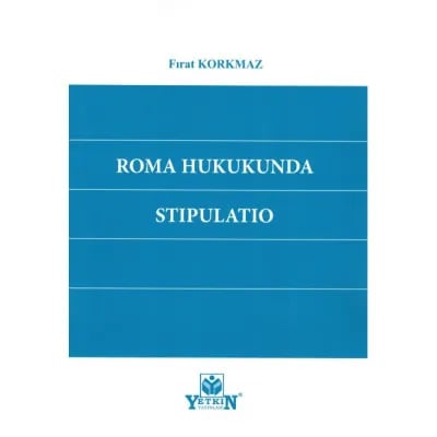 Roma Hukukunda Stıpulatıo