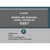 Borçlar Hukuku Genel Hükümler Özet