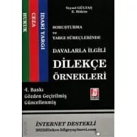 Davalarla İlgili Dilekçe Örnekleri