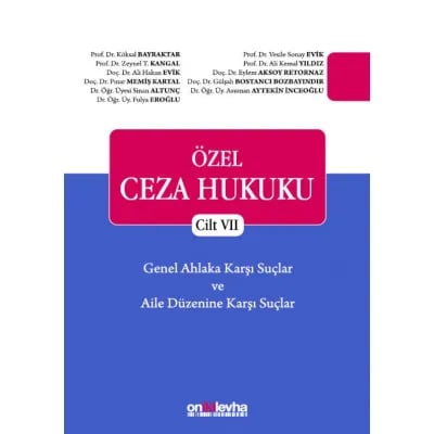 Özel Ceza Hukuku - Cilt VII