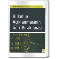 Hükmün Açıklanmasının Geri Bırakılması