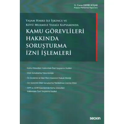 Kamu Görevlileri Hakkında Soruşturma İzni İşlemleri
