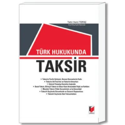Türk Hukukunda Taksir