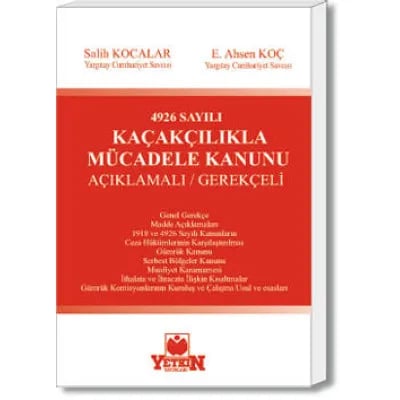 4926 Sayılı Kaçakçılıkla Mücadele Kanunu