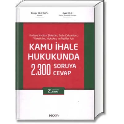 Kamu İhale Hukukunda 2300 Soruya - 2300 Cevap