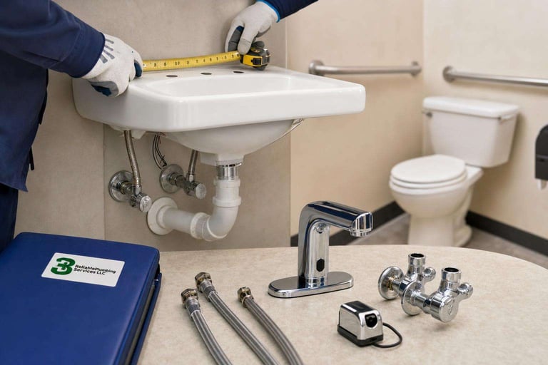 Fixture Upgrade Choices for Small Commercial Restroom Plumbing