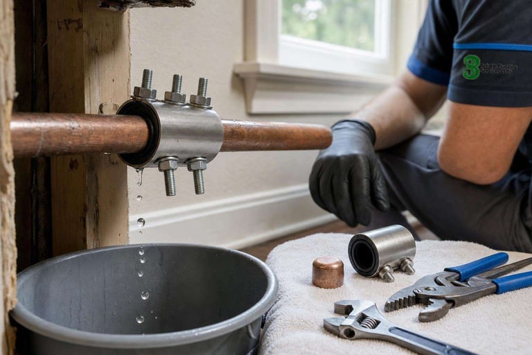 Pipe Clamps, Couplings, and Caps in Emergency Plumbing Repairs