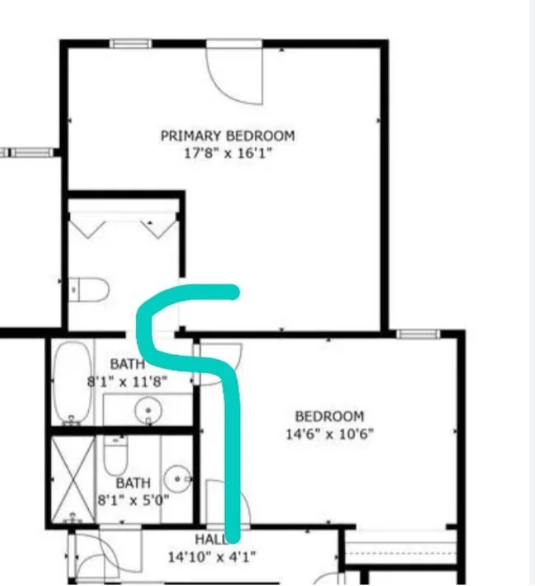passing through one bedroom to get to the next is great for very few buyers and annoying for a large majority of them.