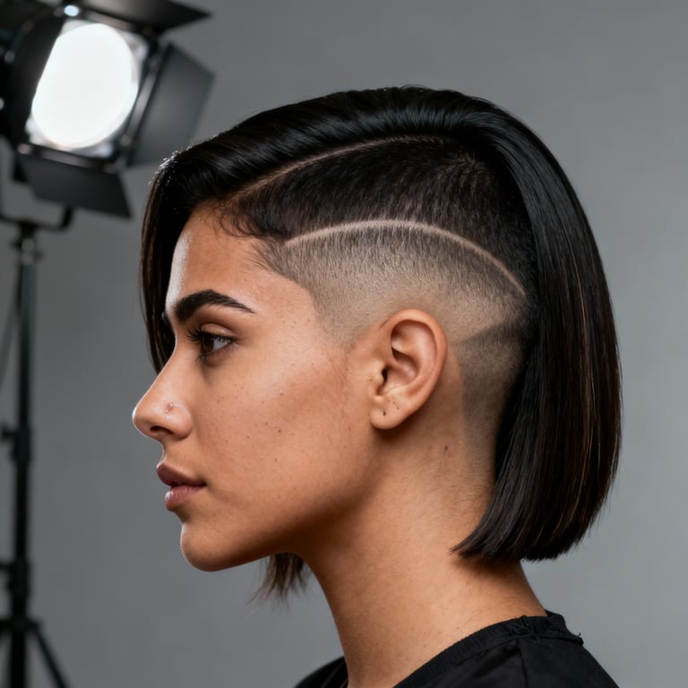 undercut fade on straight hair, low version.